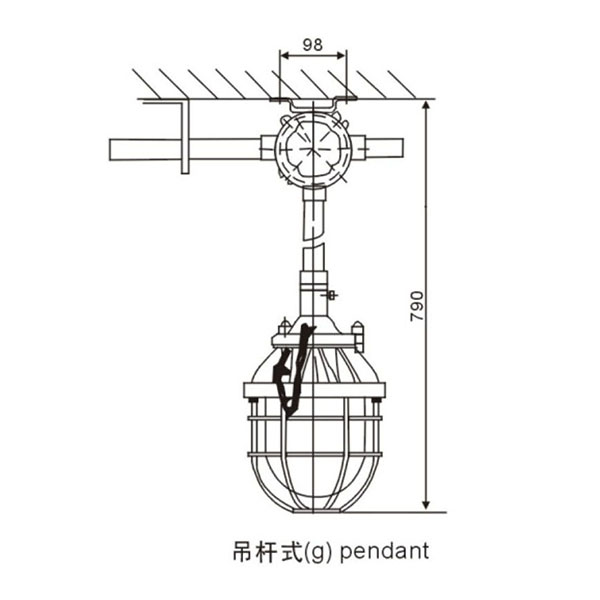 防爆灯安装举例
