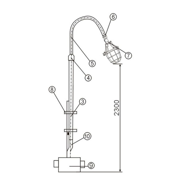 隔爆型荧光灯安装举例